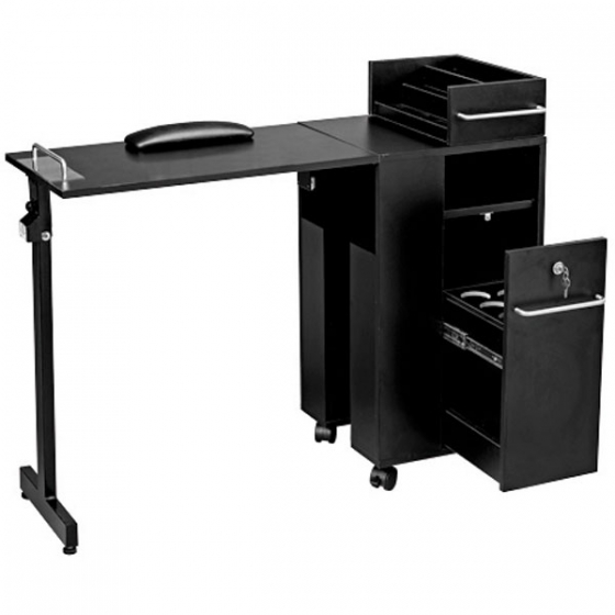 FOLDING MANICURE TABLE BLACK Salon Furniture Toronto Canada USF