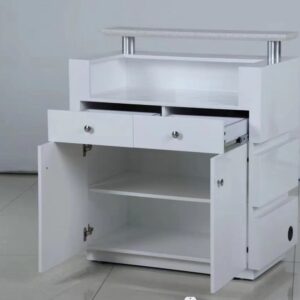 Reception Desk with Granite Top and LED Lights