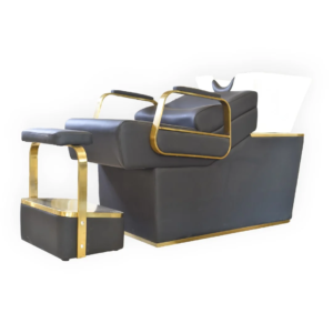Modern Black and Gold Shampoo Unit