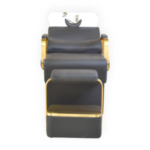 Modern Black and Gold Shampoo Unit