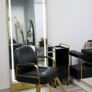 Mark black and gold styling chair